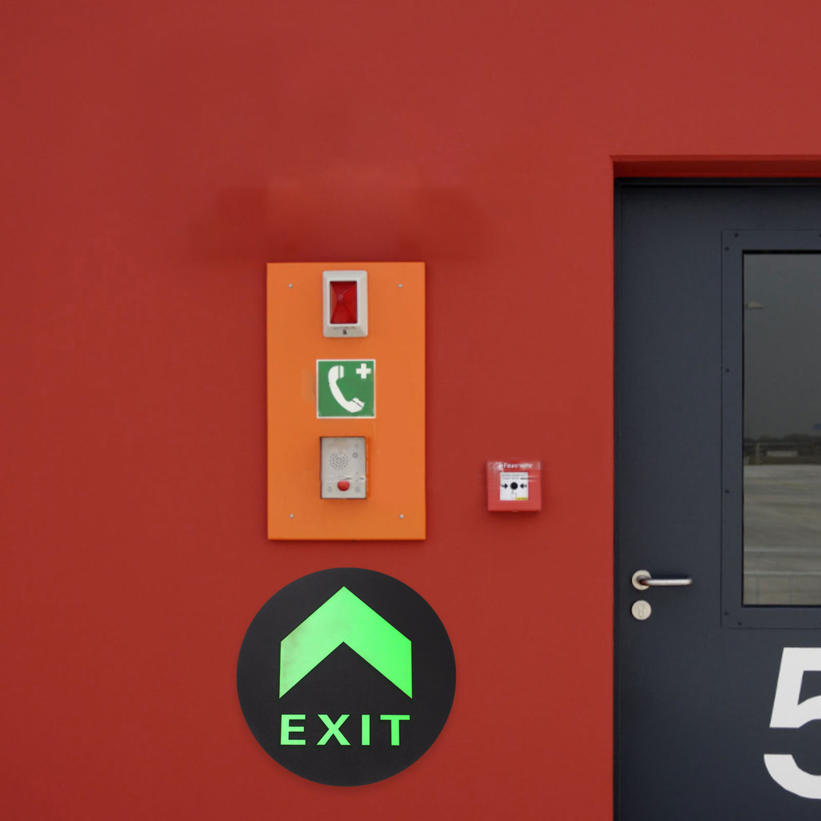5Pcs Night Luminous Exit Sign  - Emergency Exit Sign review and price